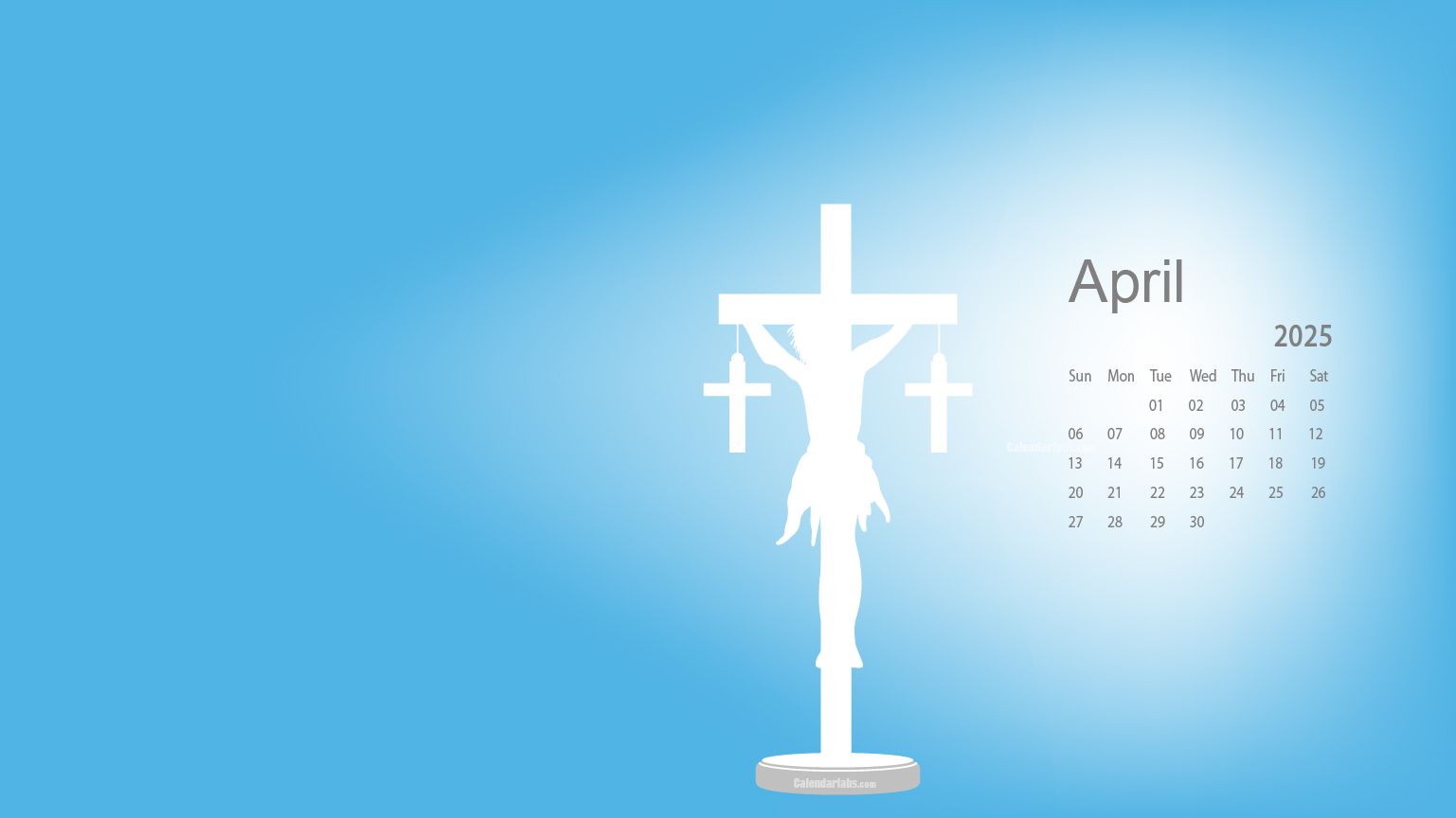 1537x864 April 2025 Desktop Wallpaper Calendar