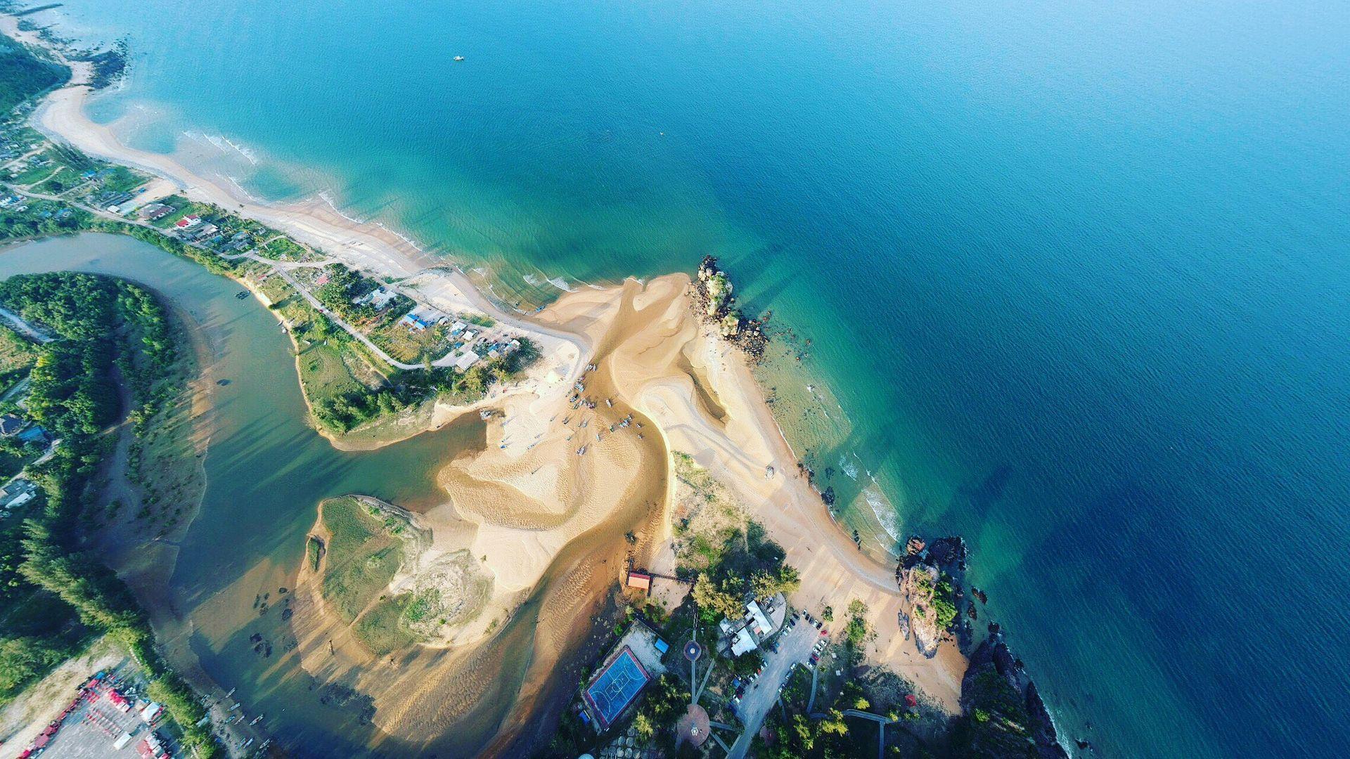 1920x1080 Beach Aerial View Wallpaper