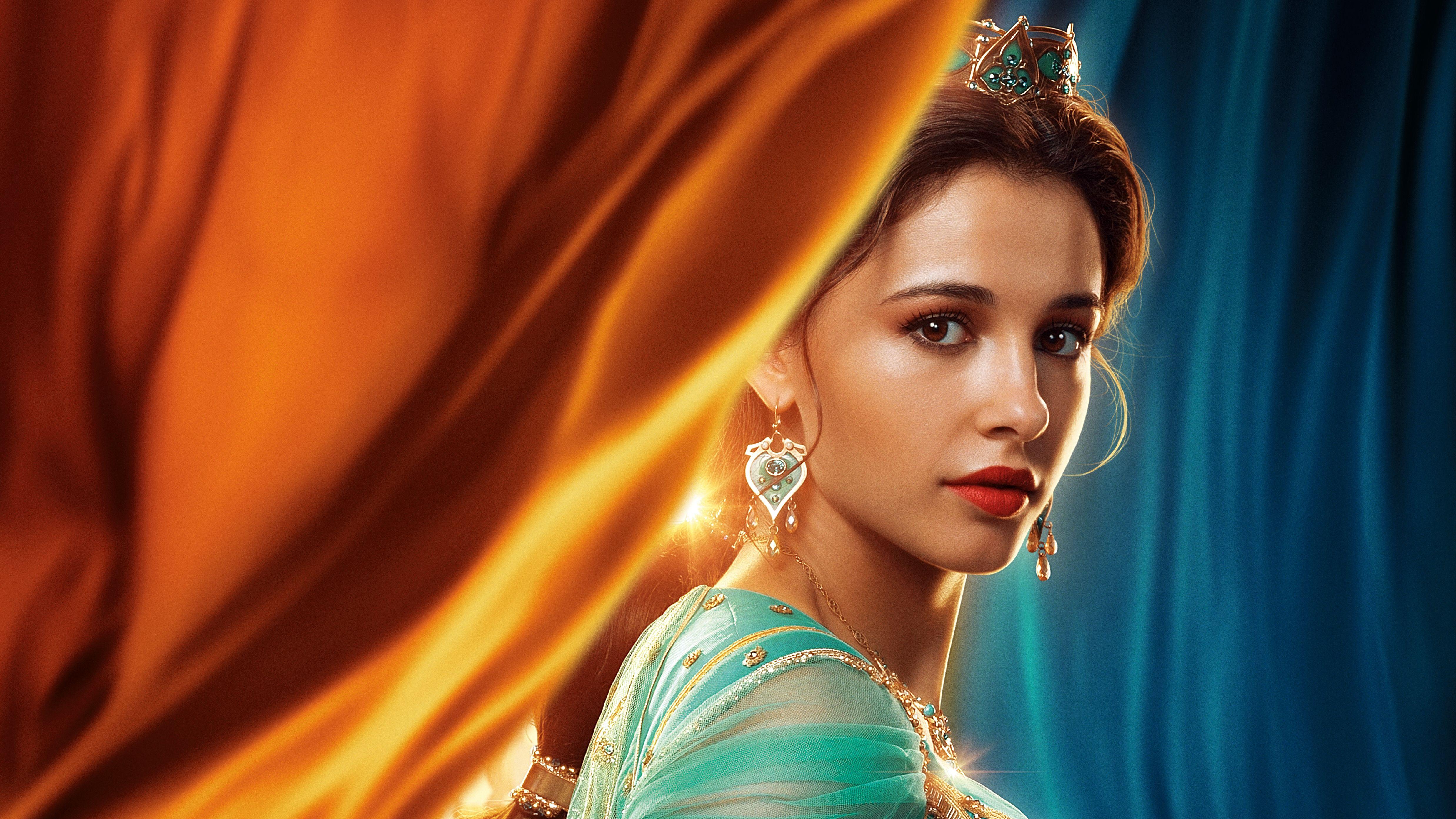4950x2784 Princess Jasmine In Aladdin 2019 5k, HD Movies, 4k
