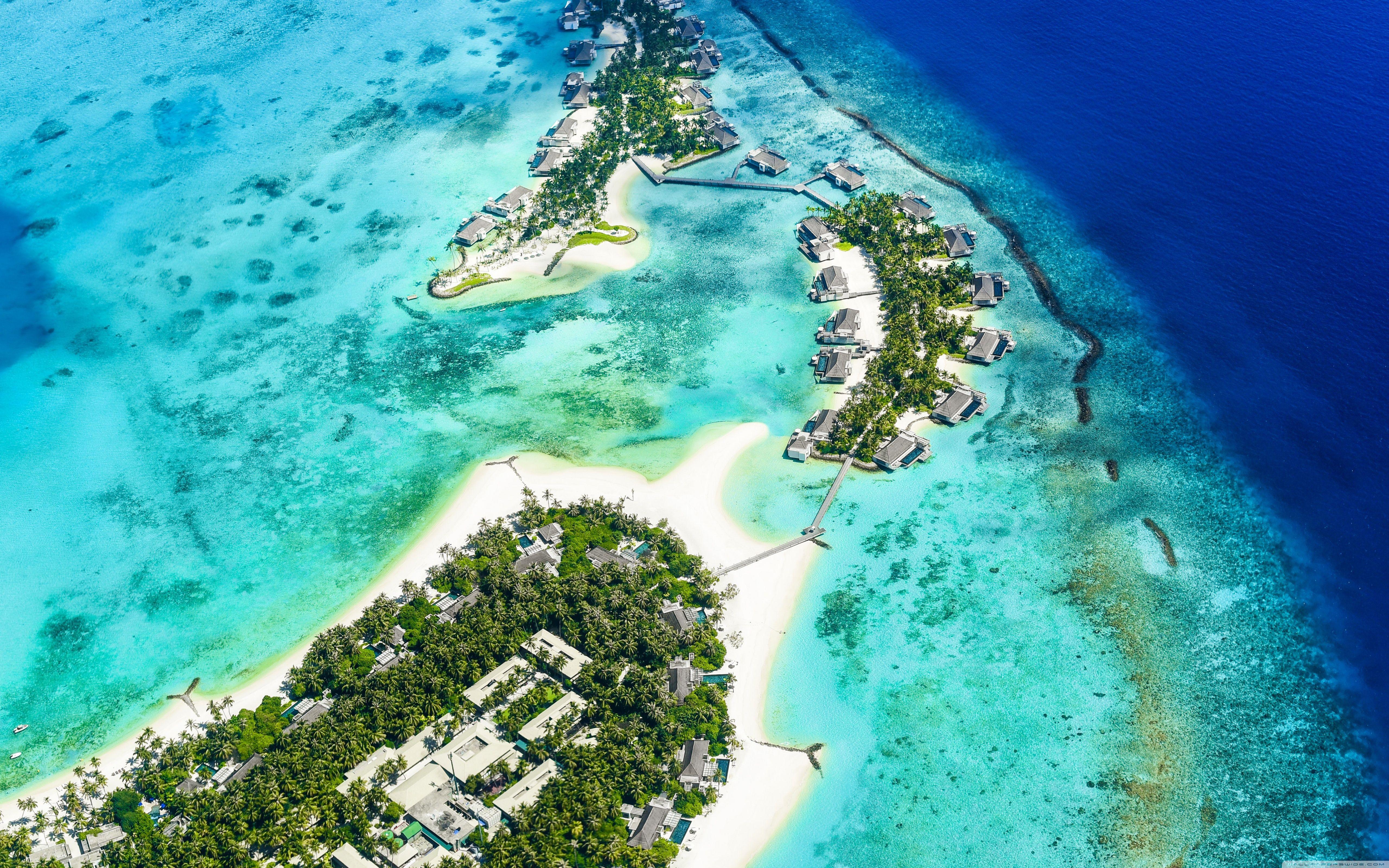 5120x3200 Beach Islands Aerial view 5K ❤ 4K HD Desktop Wallpaper