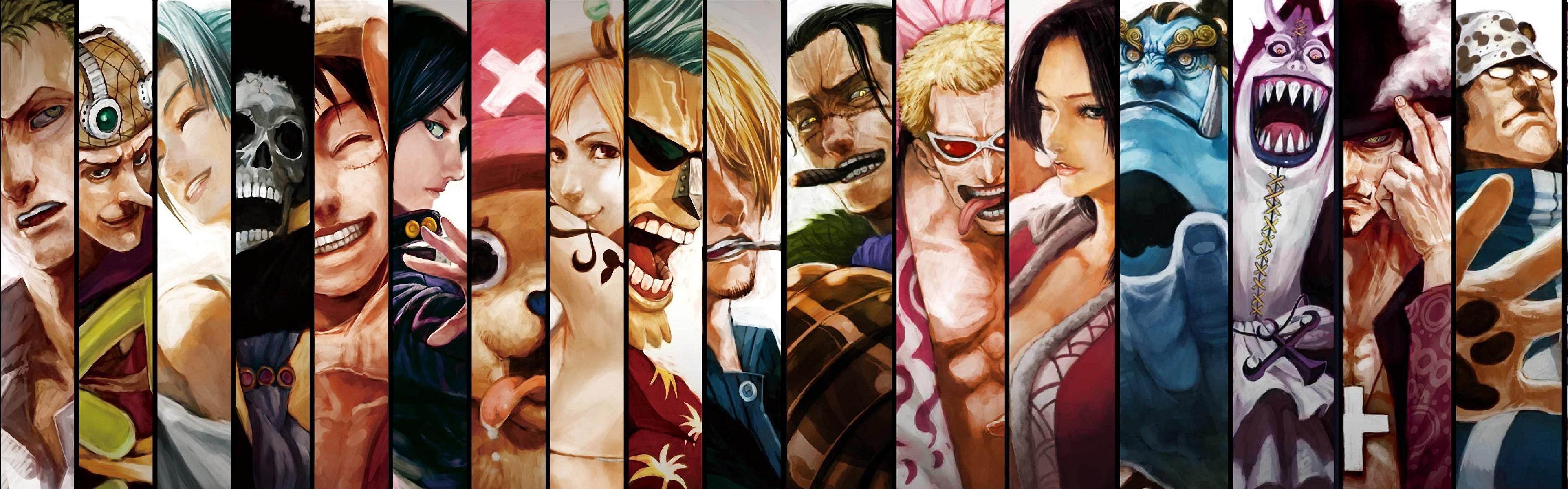 One Piece Luffy Triple Monitor Wallpaper Hd One Piece Wallpaper Dual ...
