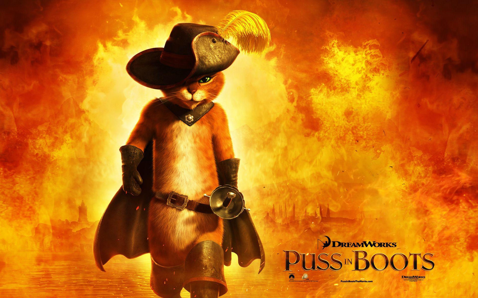 1920x1200 Puss in Boots Movie Wallpaper