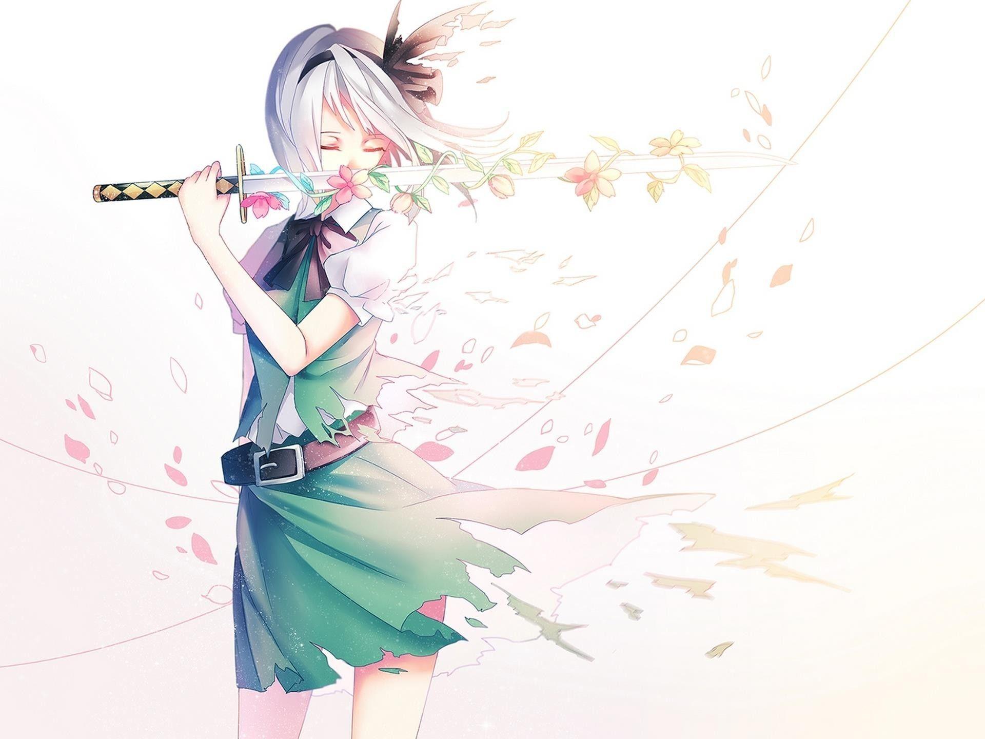 Anime Girl With Sword Wallpapers Top Free Anime Girl With