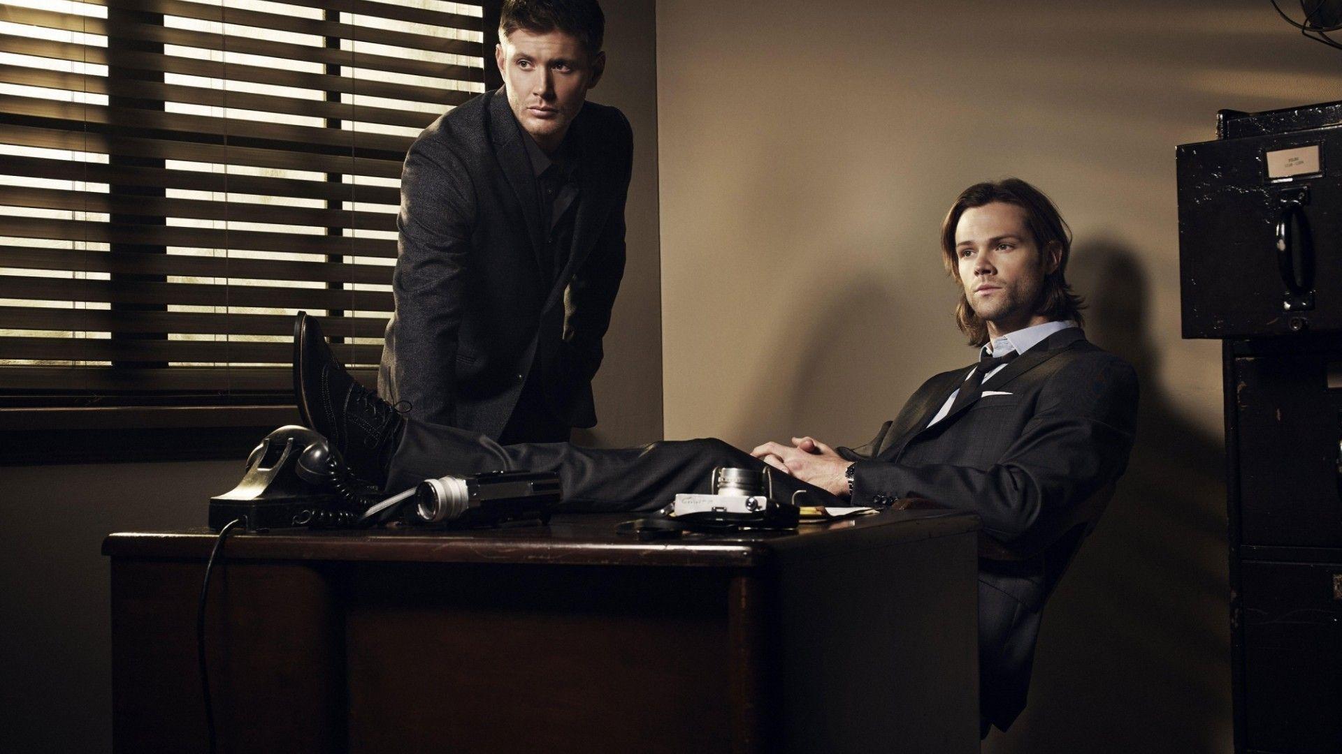 1920x1080 Supernatural Season 9 Castiel And Crowley Desktop Wallpaper