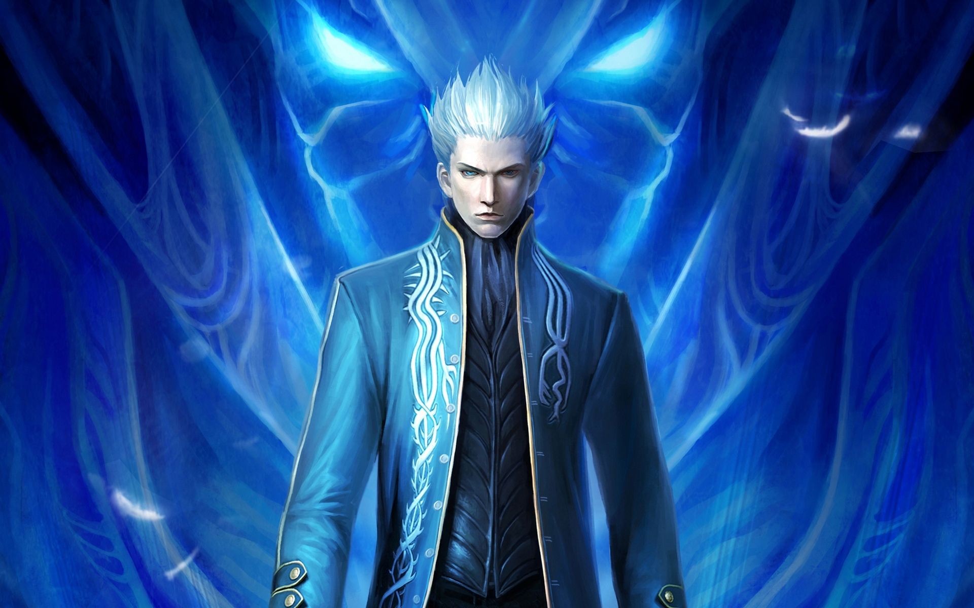 1920x1200 Wallpaper the demon, DMC, blonde, game
