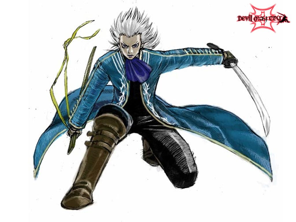 1024x768 Devil May Cry 3: Vergil Art Wallpaper