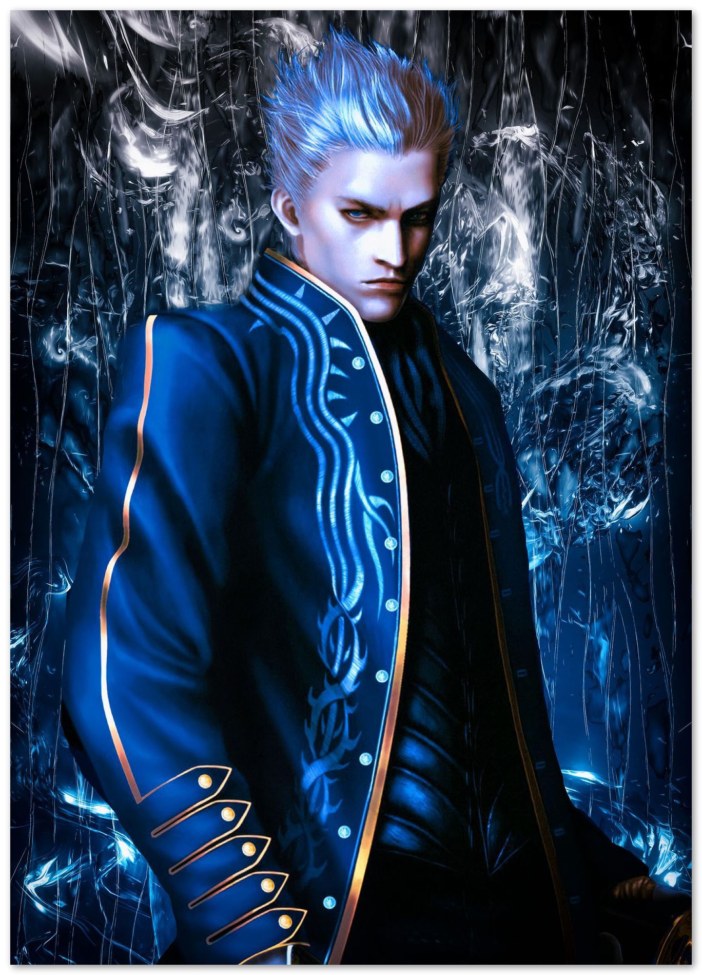 1368x1899 Devil May Cry 3 Vergil Power portrait