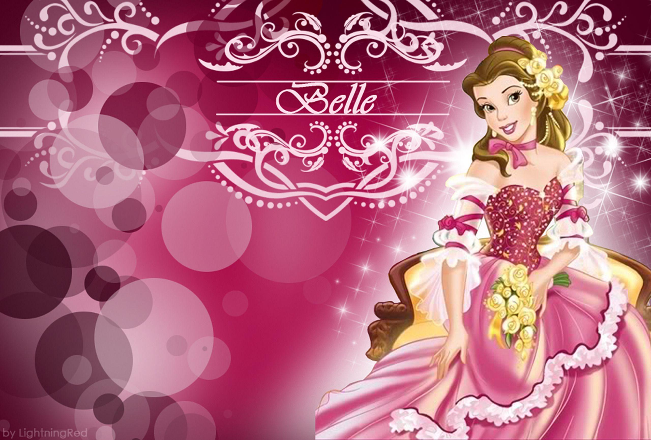 Disney Princess  Pink Background Wallpaper Download  MobCup