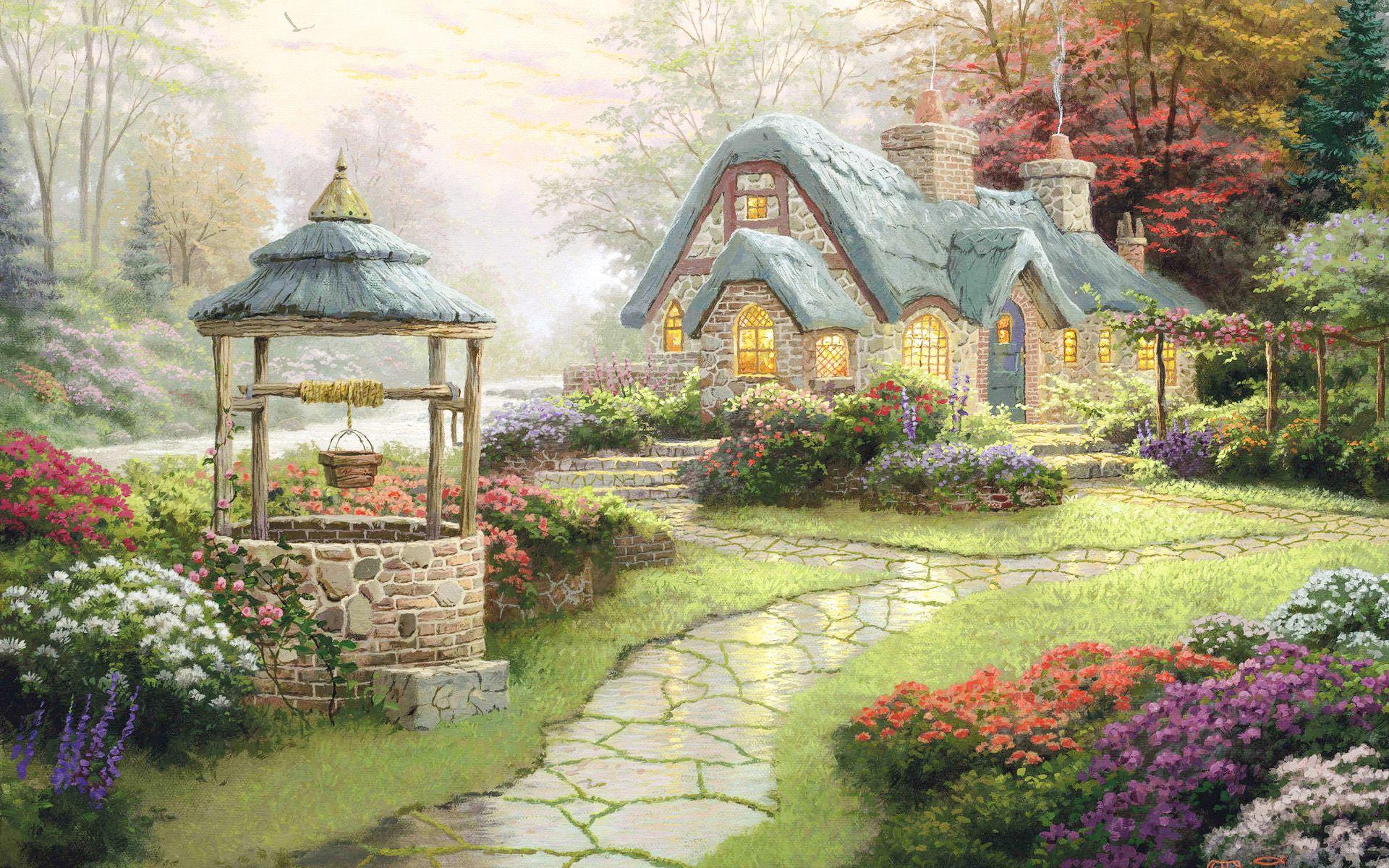 Cottage Garden Wallpapers - Top Free Cottage Garden Backgrounds ...