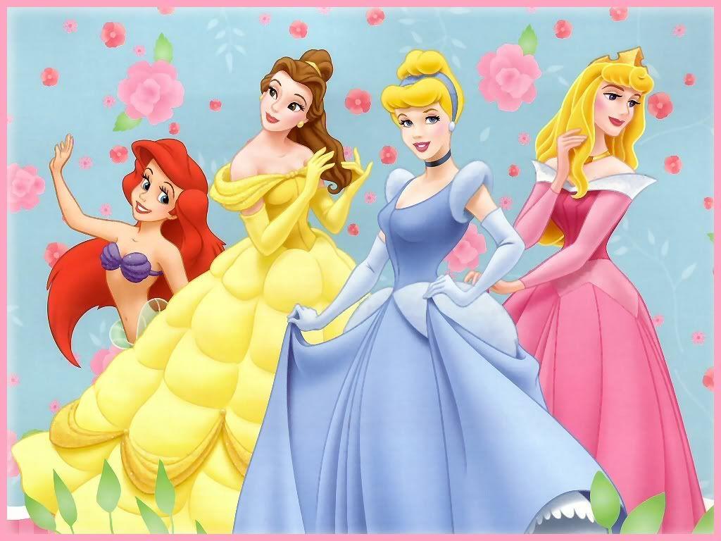 1024x768 Walt Disney Hình nền - Công chúa Ariel, Công chúa Belle, Công chúa