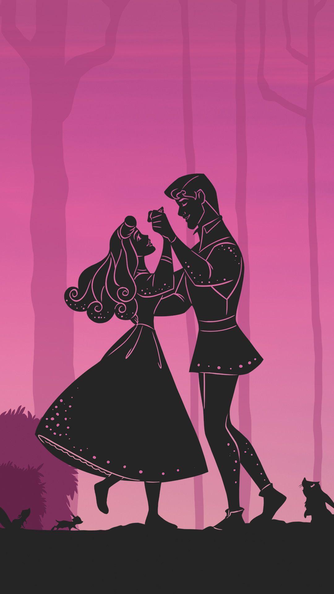 1080x1920 Paper Cut Inspired Disney Princess Image Aurora And Phillip