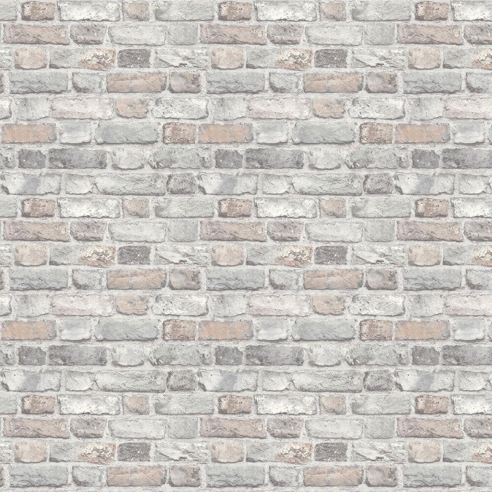 1000x1000 Vintage Brick by Albany Pink Brick : Wallpaper Direct