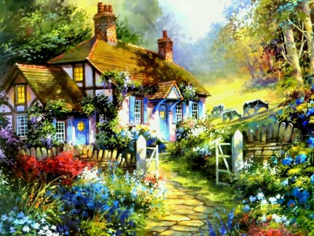 Cottage Garden Wallpapers - Top Free Cottage Garden Backgrounds ...