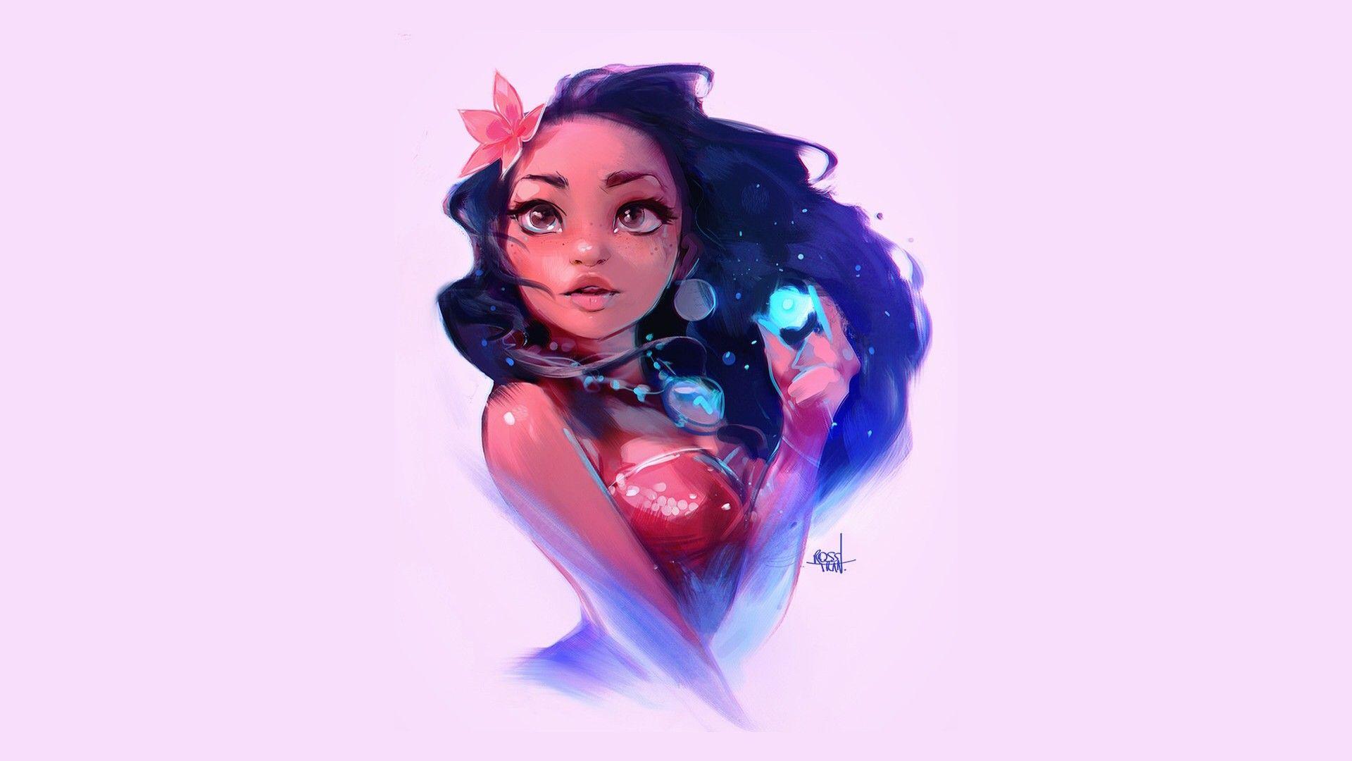 1920x1080 women, #digital Art, #disney, #moana, Wallpaper Moana