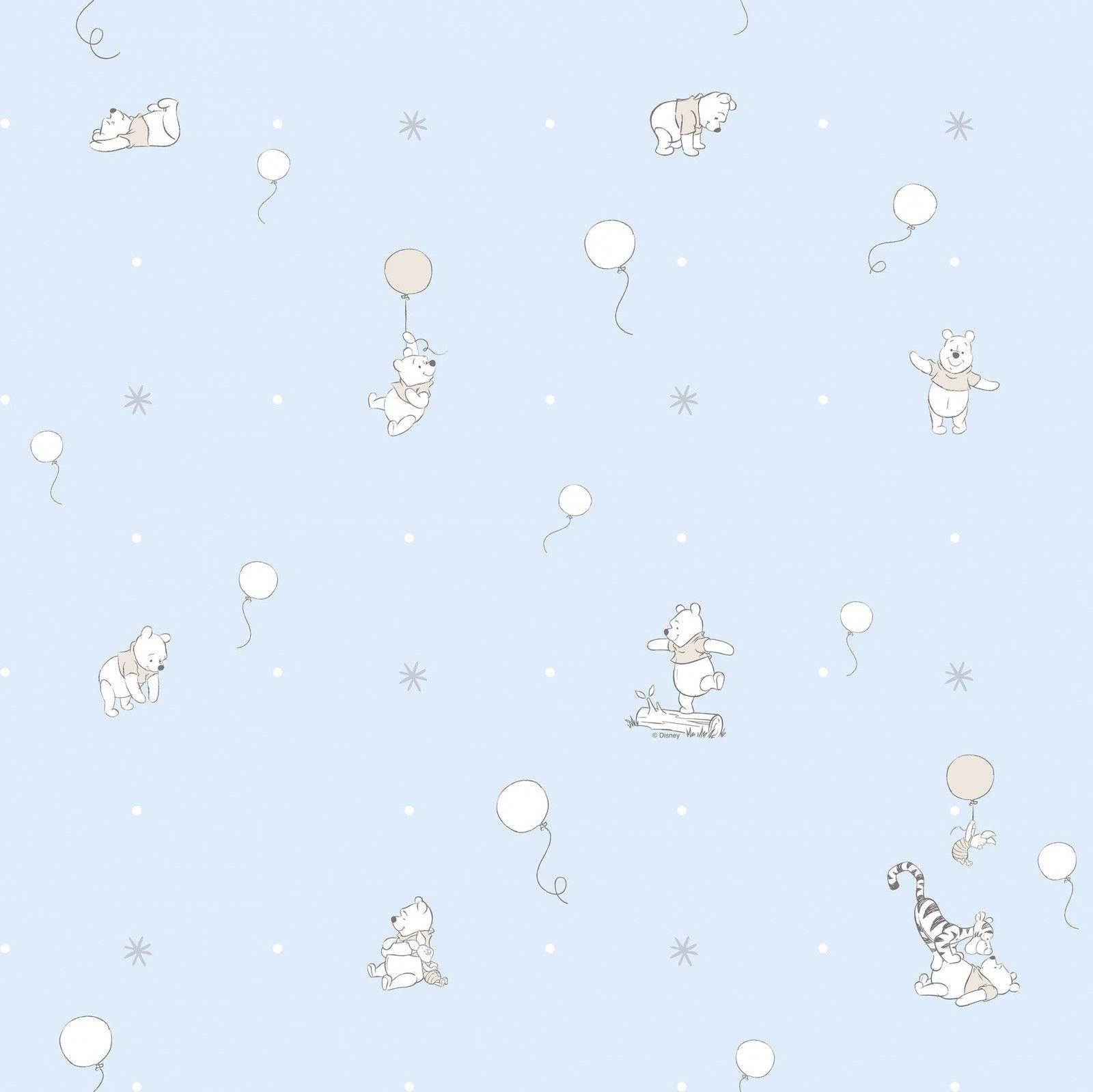 1600x1599 Kids Wallpaper Disney Winnie The Pooh Blue P3021 1