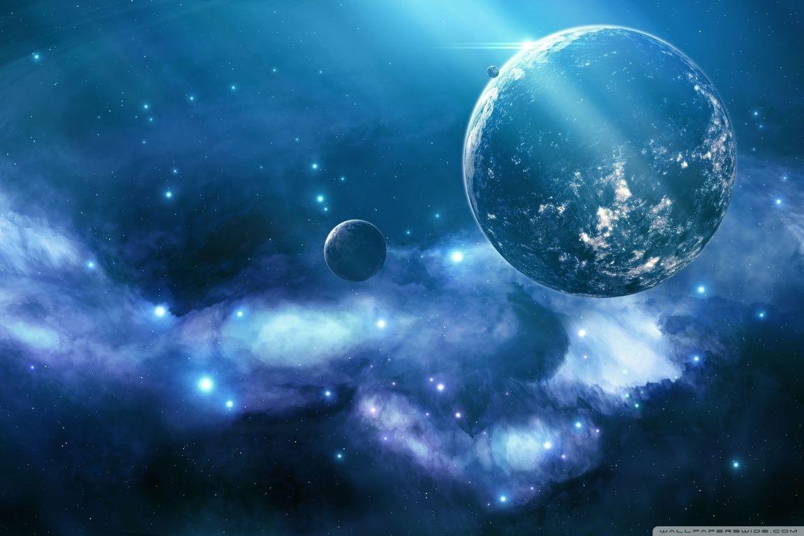 1152x768 Free download Blue Galaxy 4K HD Desktop Wallpaper for 4K