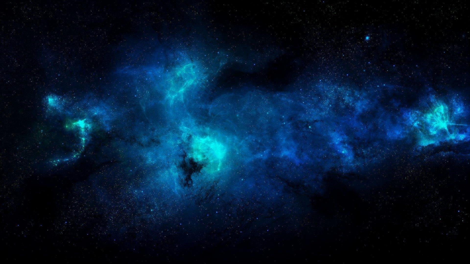 1920x1080 Blue Galaxy Wallpaper