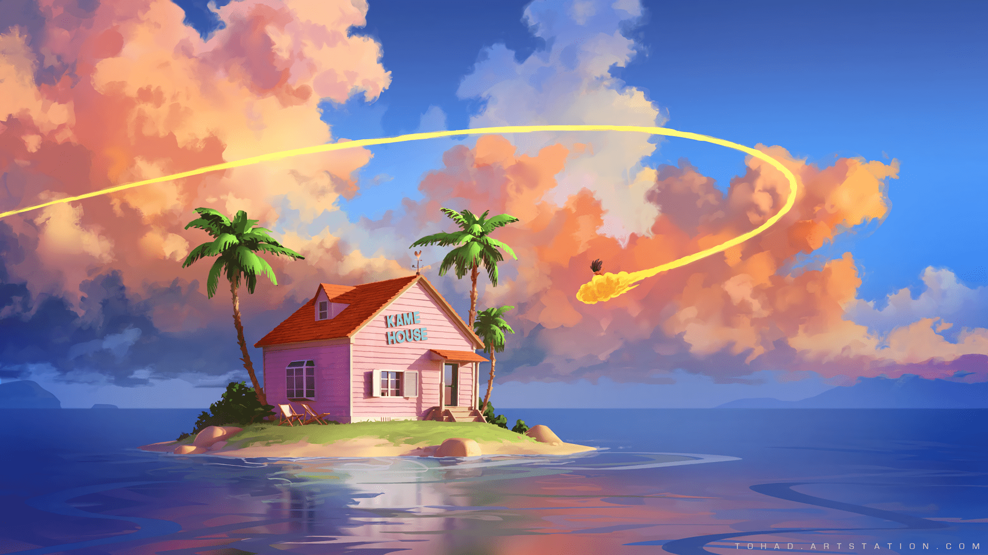 1920x1080 Kami House HD Wallpaper