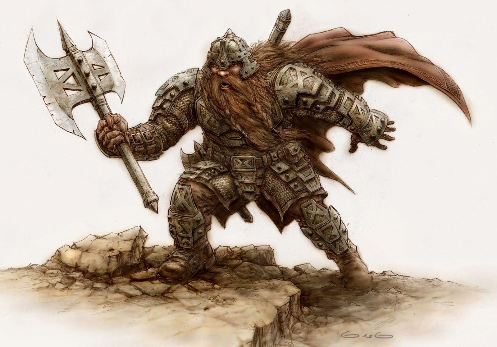 1600x1117 Man Holding Double Blade Ax Graphic Wallpaper HD Wallpaper