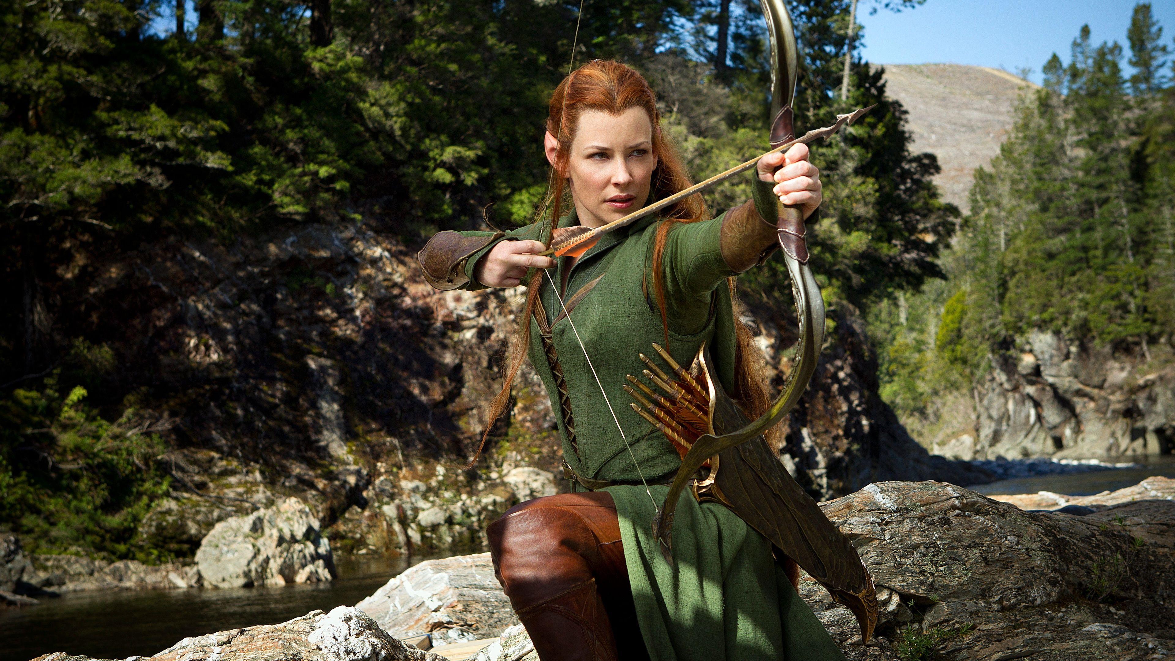 3840x2160 Evangeline Lilly as Tauriel in Hobbit Wallpaper in jpg