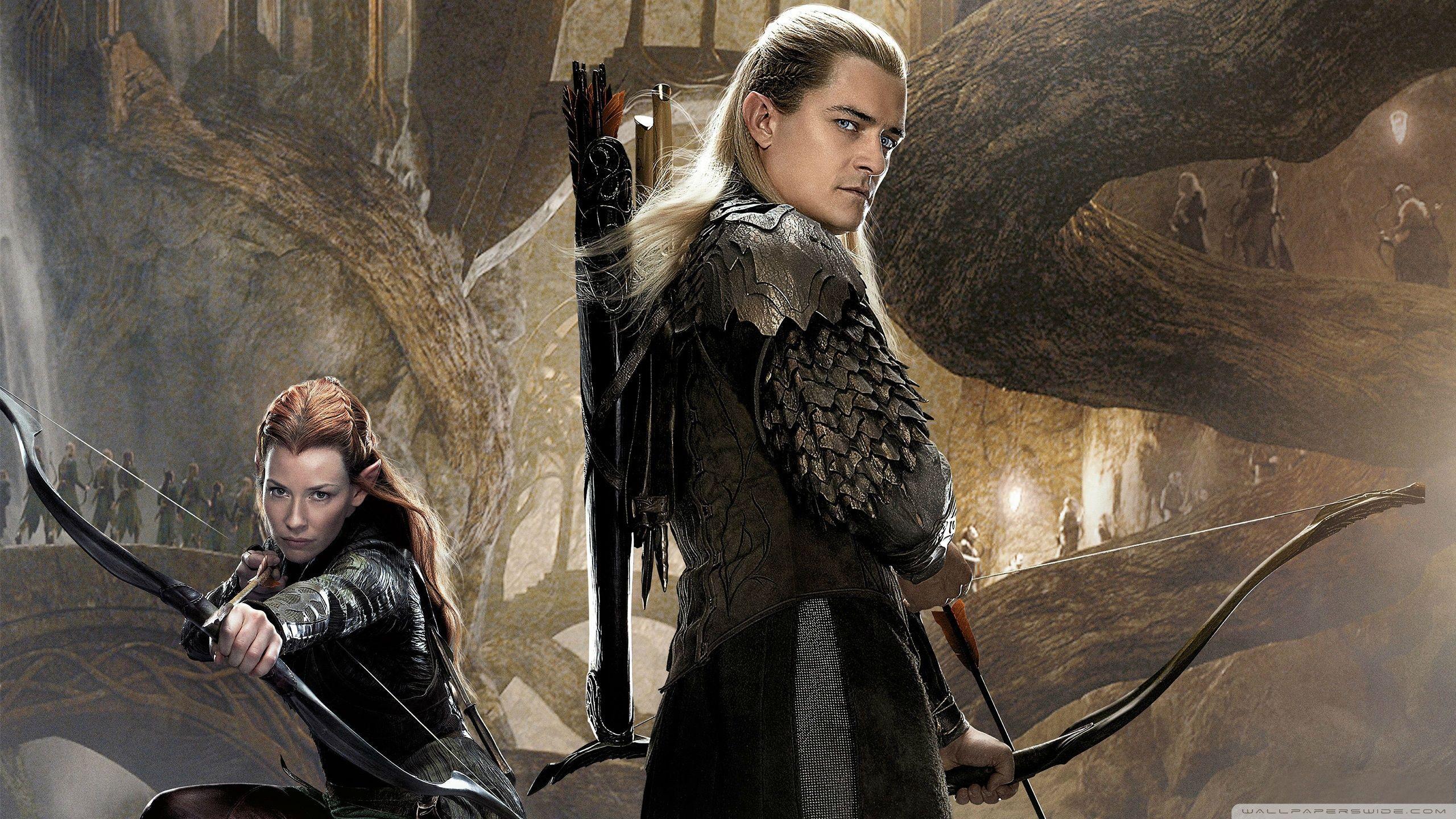 2560x1440 Tauriel and Legolas ❤ 4K HD Desktop Wallpaper for 4K Ultra