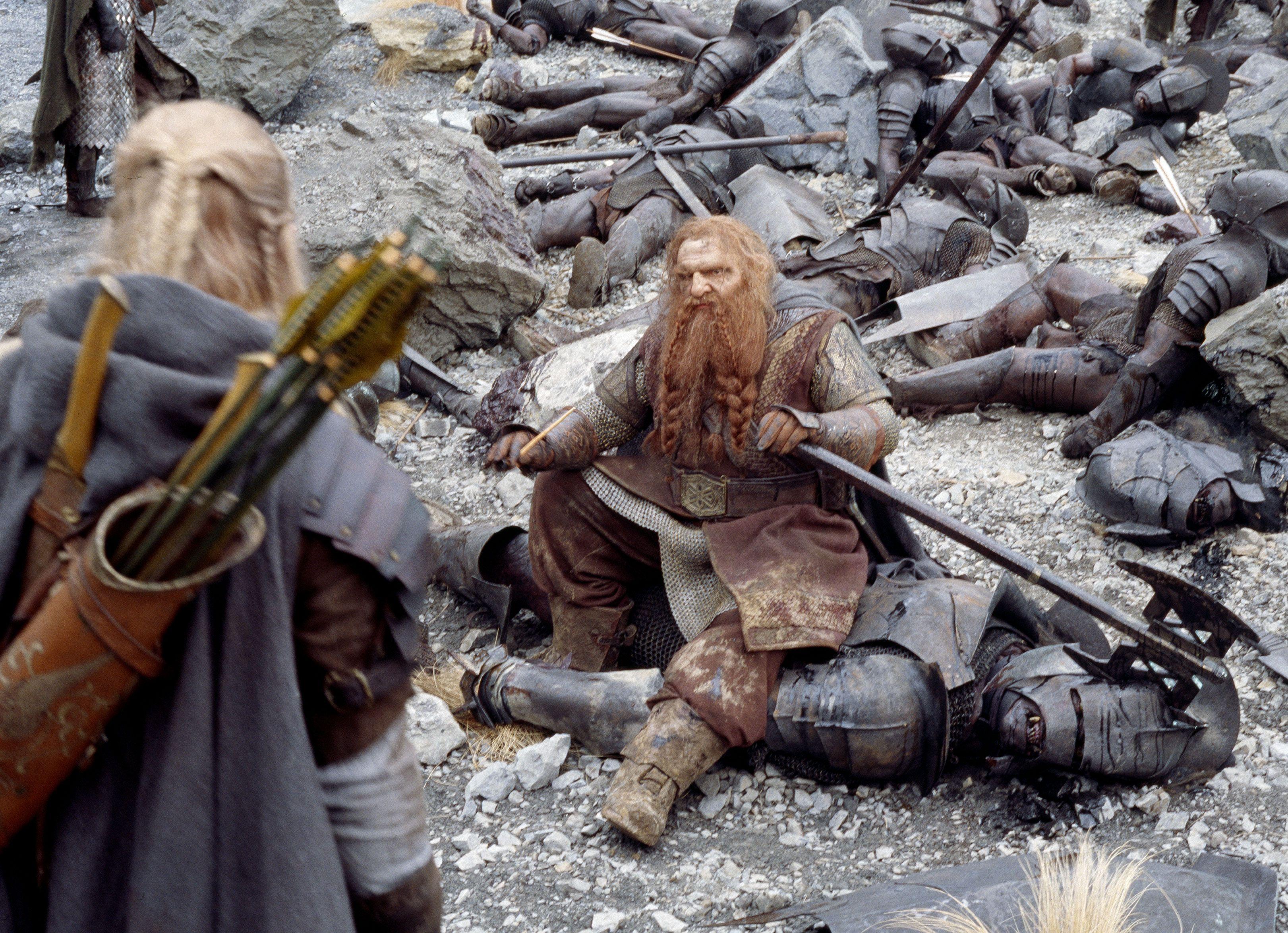 3242x2350 movies, Gimli, The Lord of the Rings, The Two Towers, orcs