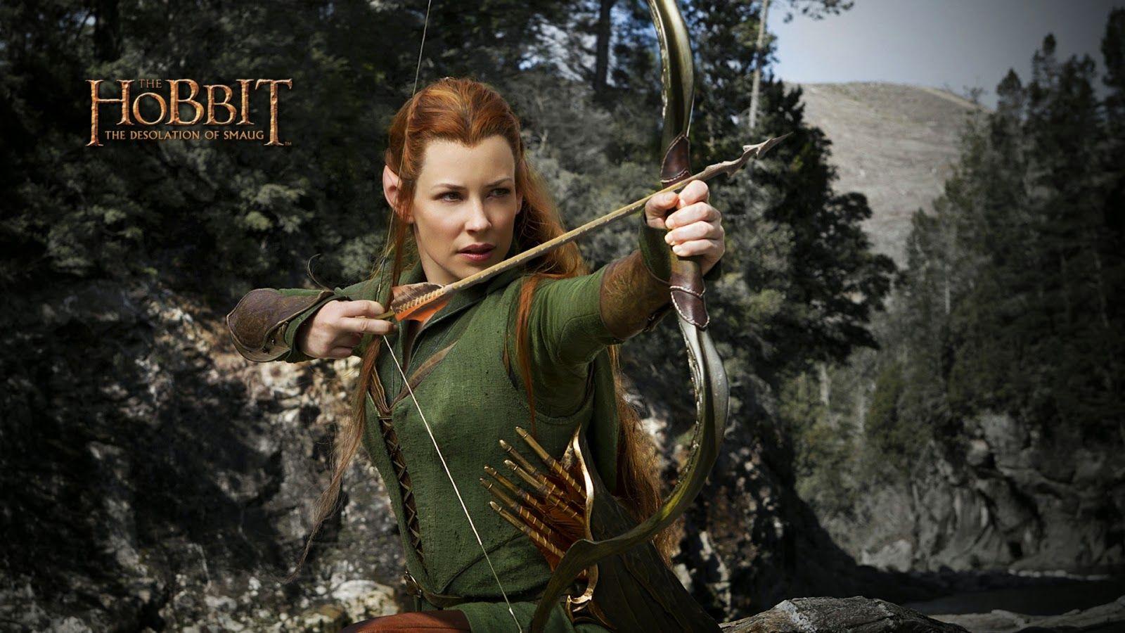 1600x900 99walls evangeline lilly as tauriel in hobbit wallpaper