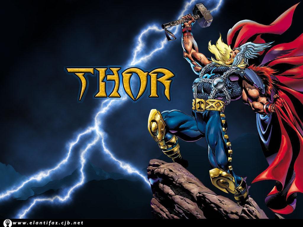 1024x768 Thor - Hình nền truyện tranh Marvel