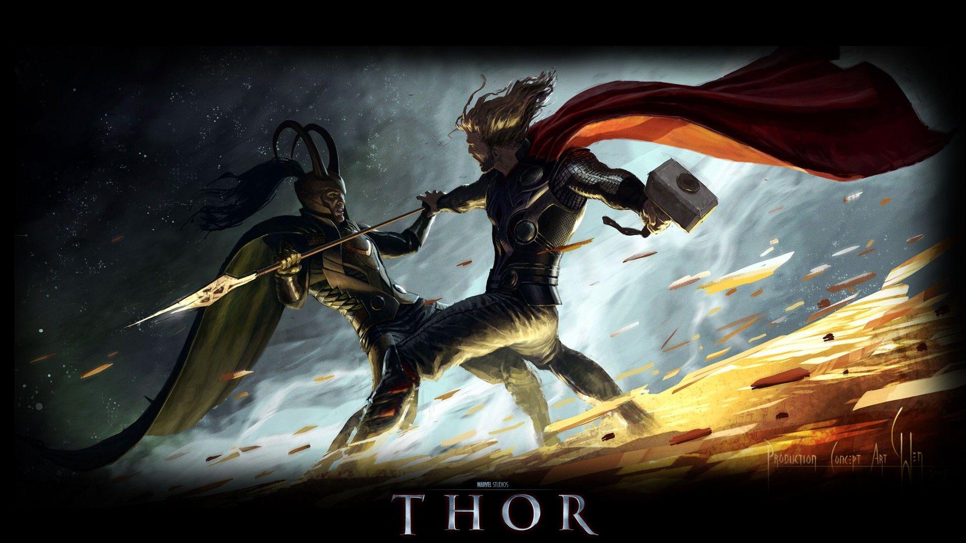 1920x1080 Thor, Marvel Comics, Loki, brothers wallpaper