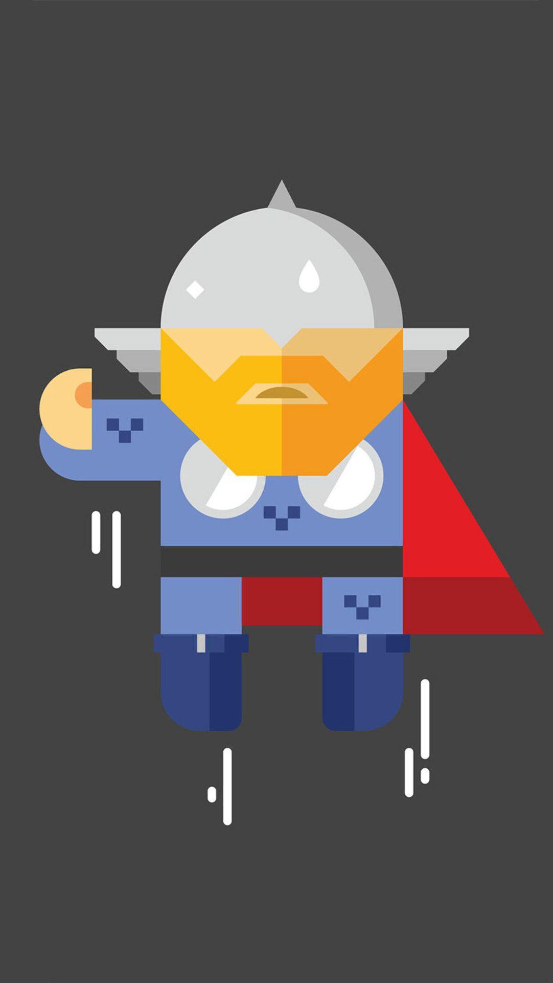 1082x1922 Thor Minimalism 2017 on Superheroes Wallpaper