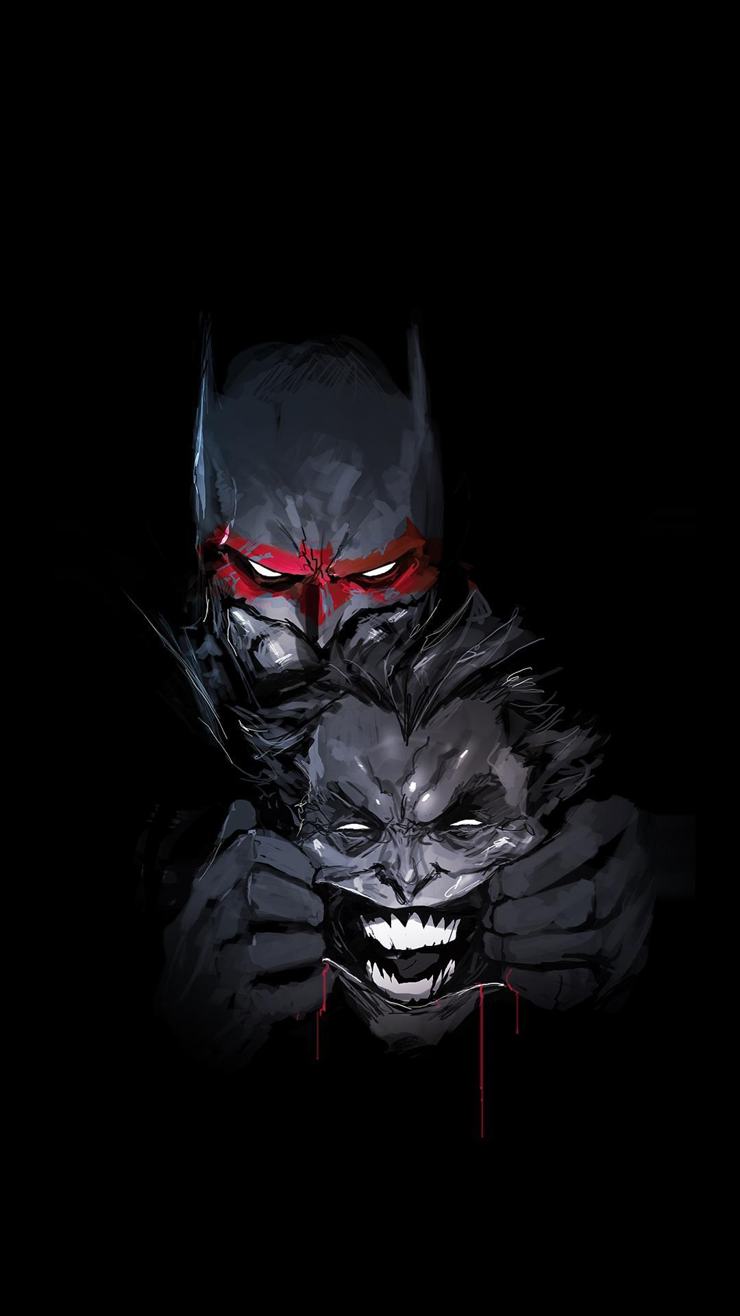 1080x1920 Black Superhero Wallpaper for Android