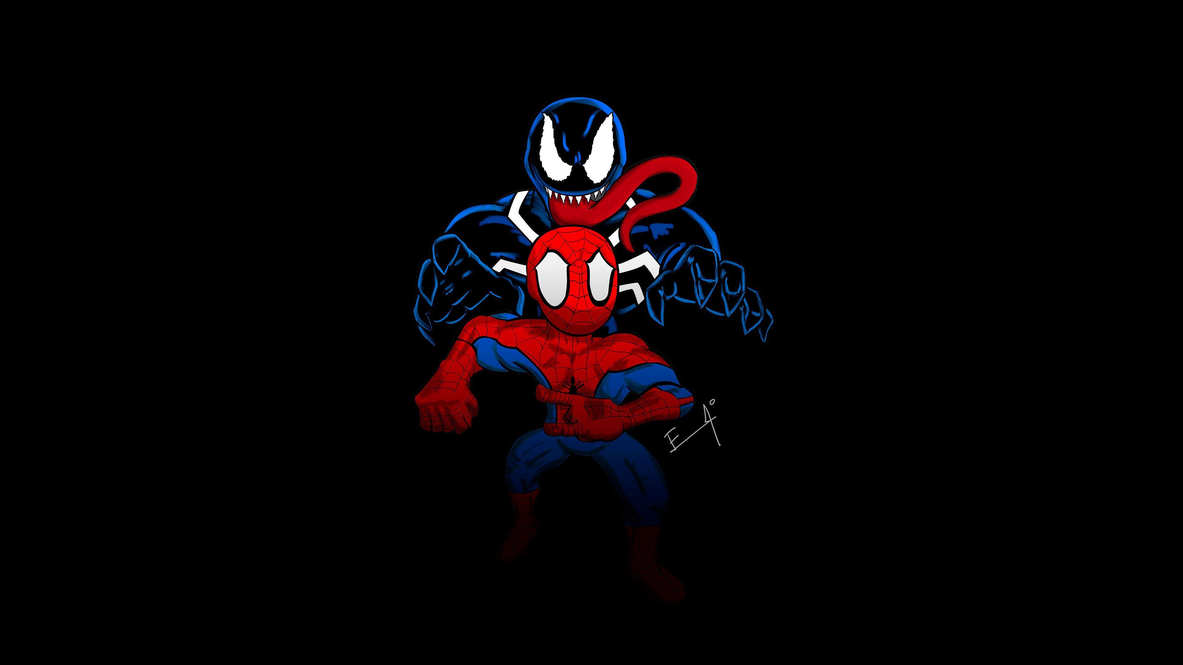 3840x2160 Spiderman Venom Wallpaper