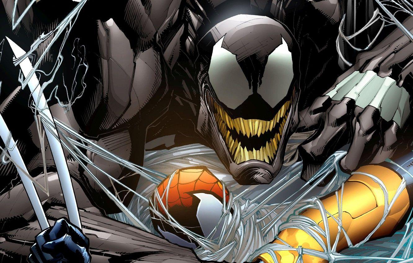 1332x850 Wallpaper Web, Comics, Comic, Spider Man, Venom, Venom