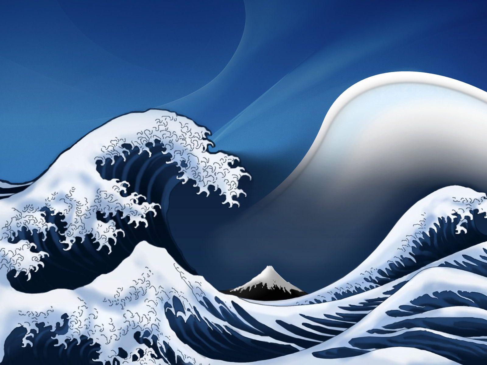 1600x1200 The Great Wave Off Kanagawa Wallpaper