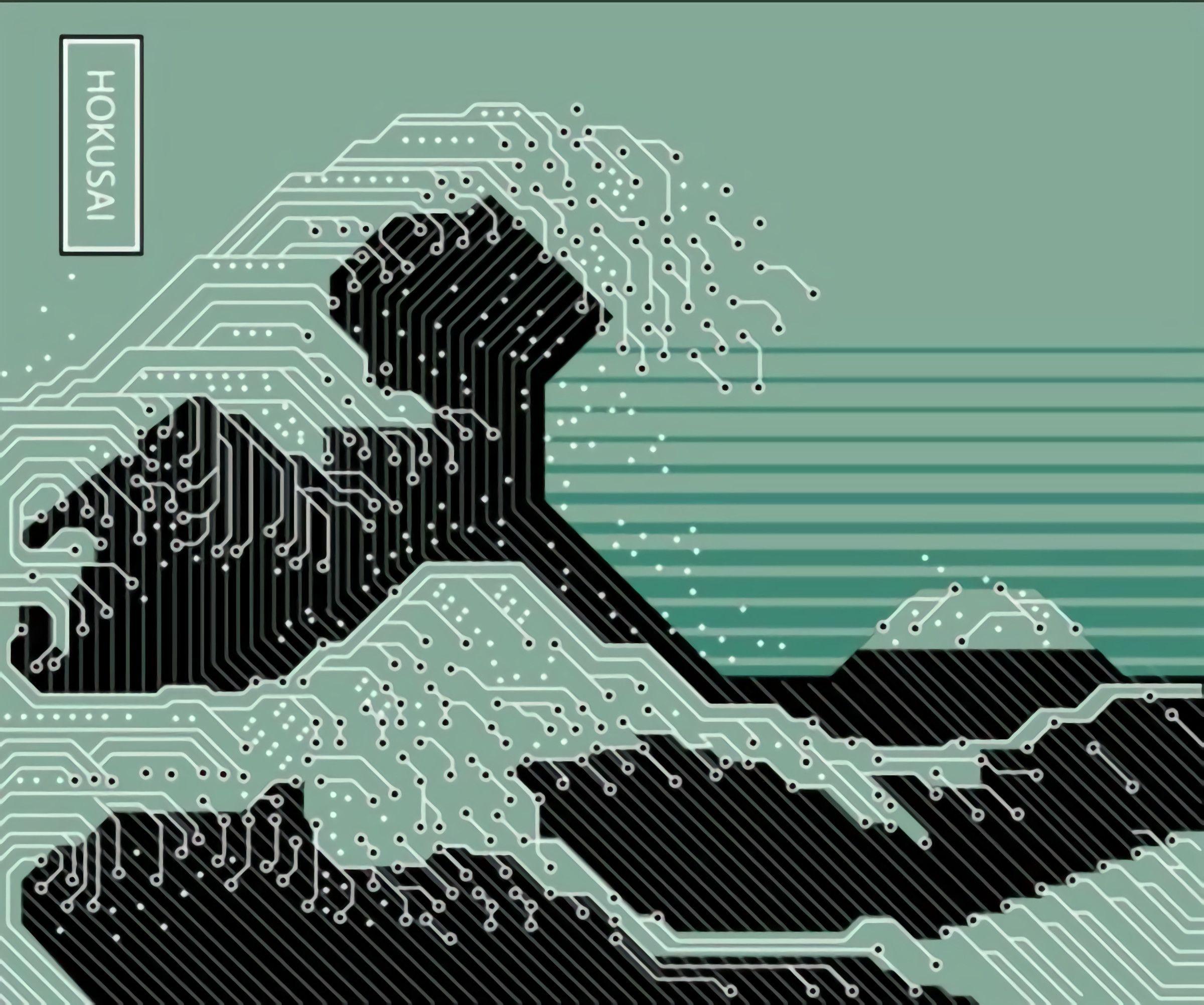 2400x2004 Great Wave off Kanagawa Wallpaper