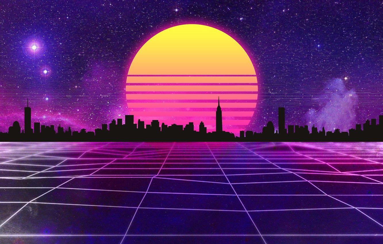 Synthwave обои 4к