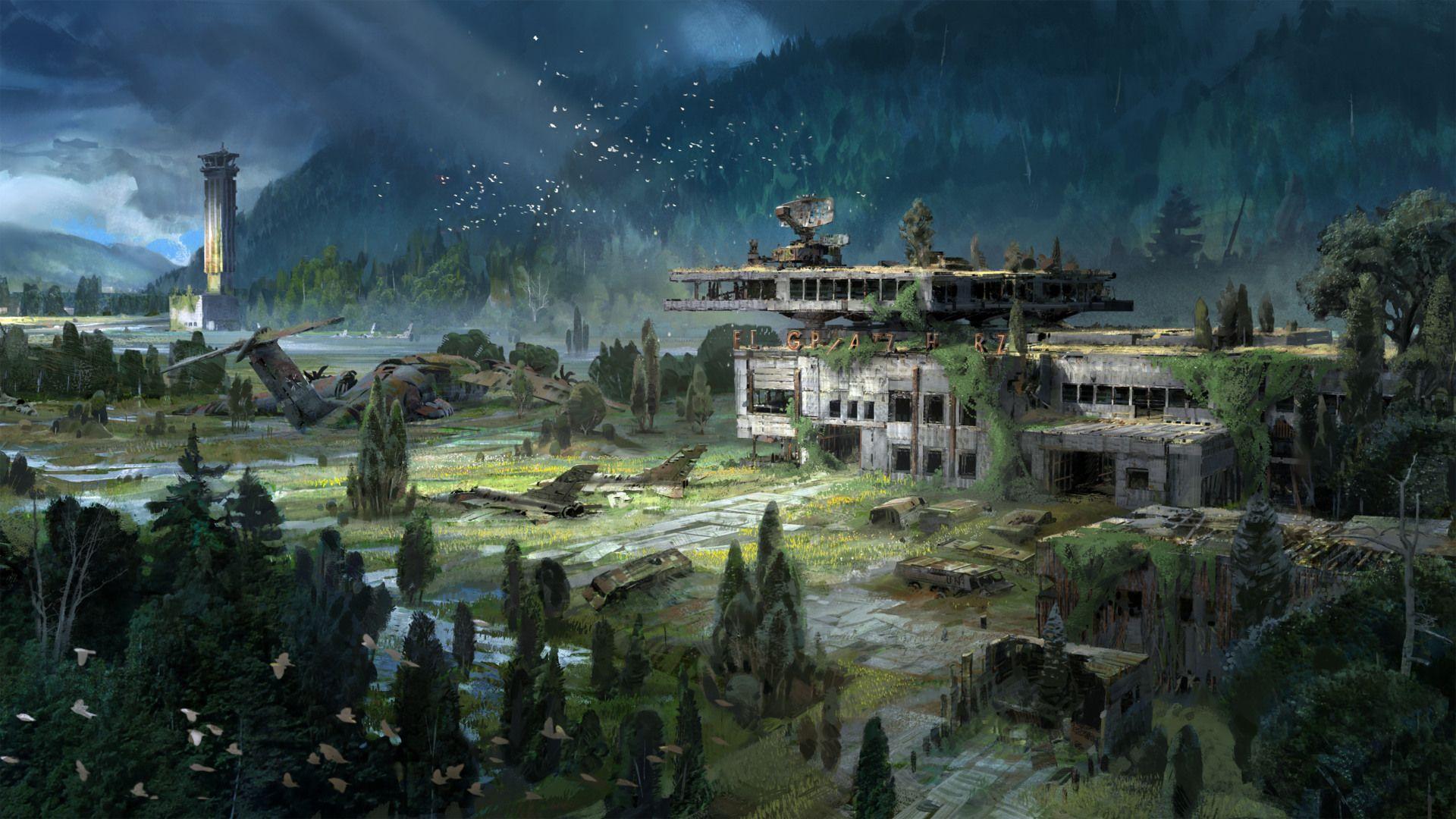 1920x1080 The ruins of an airport. Wallpaper from Destiny 2