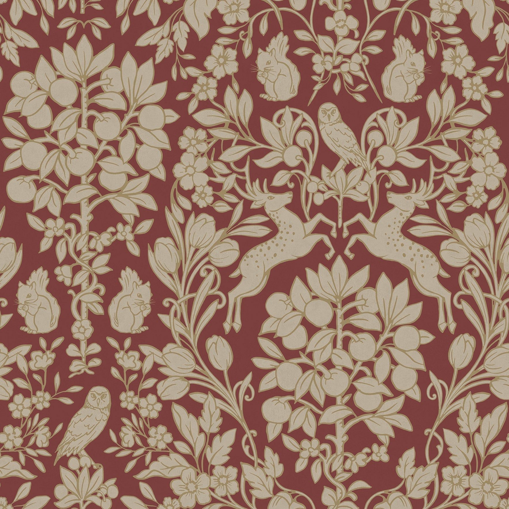 1768x1768 Brewster Richmond Maroon Floral Wallpaper