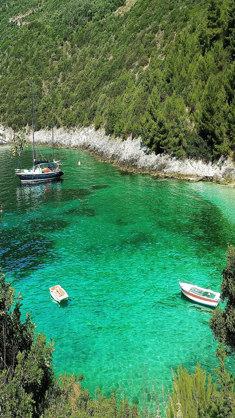 800x1422 HD lefkada beach wallpaper