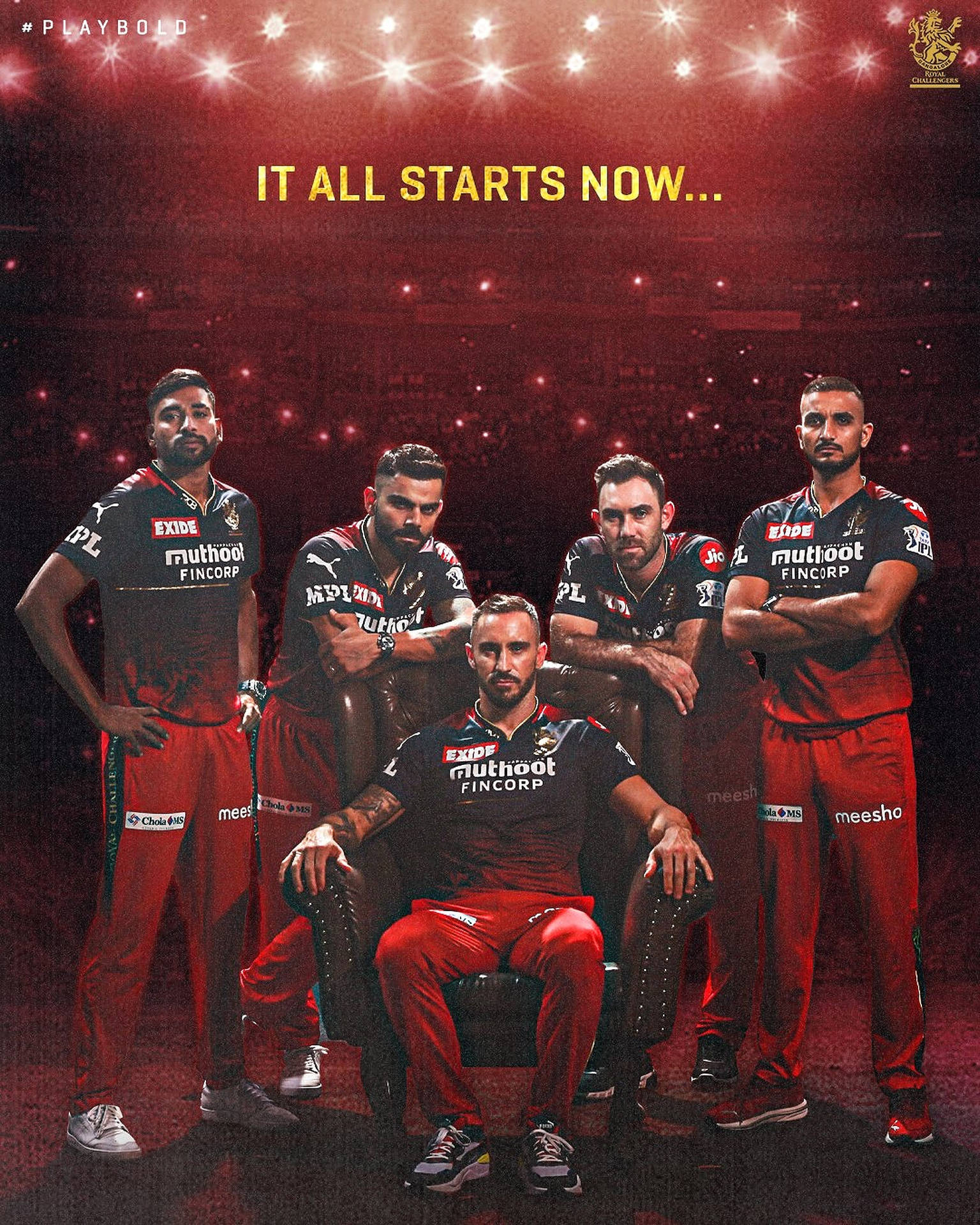 1536x1920 Royal Challengers Bangalore Sitting