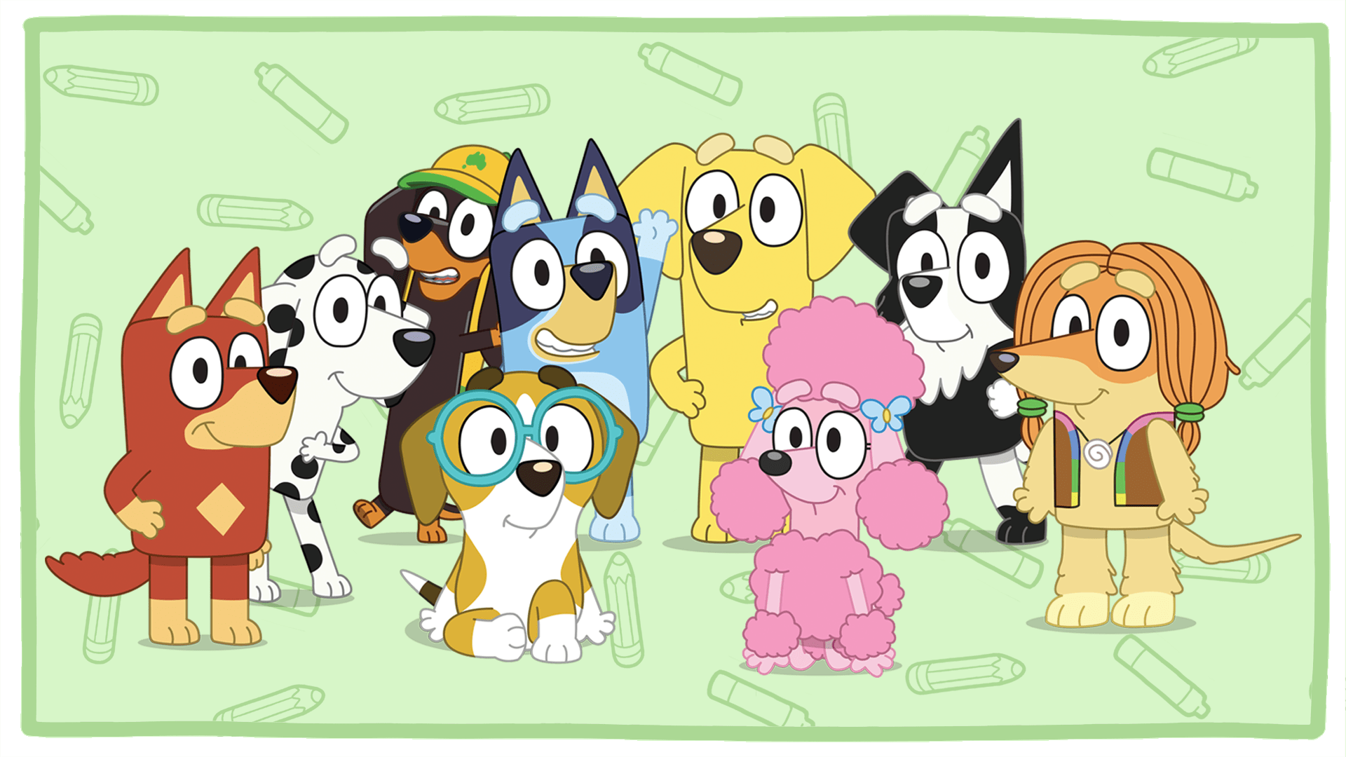 1920x1080 Bluey School Friends Activity Pack