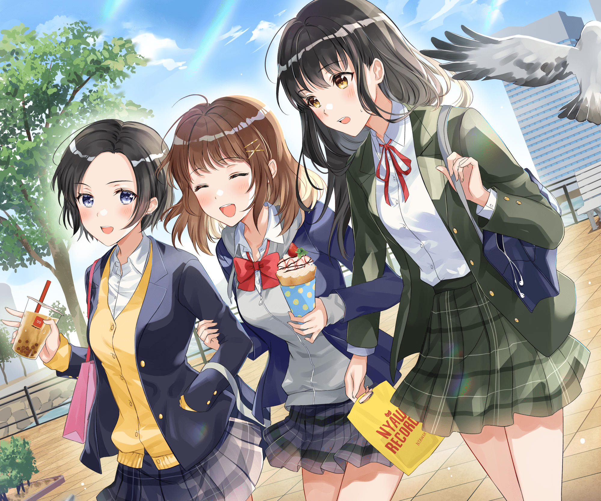 2000x1667 Download Anime Friends HD Wallpaper