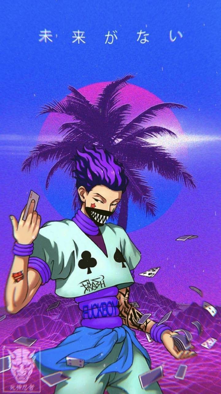 720x1280 aesthetic Hisoka wallpaper {hunter x
