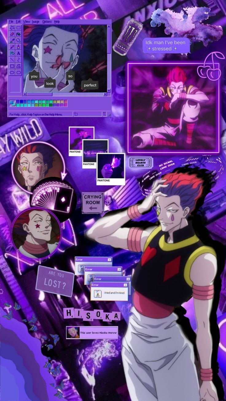 736x1307 Hisoka aesthetic wallpaper