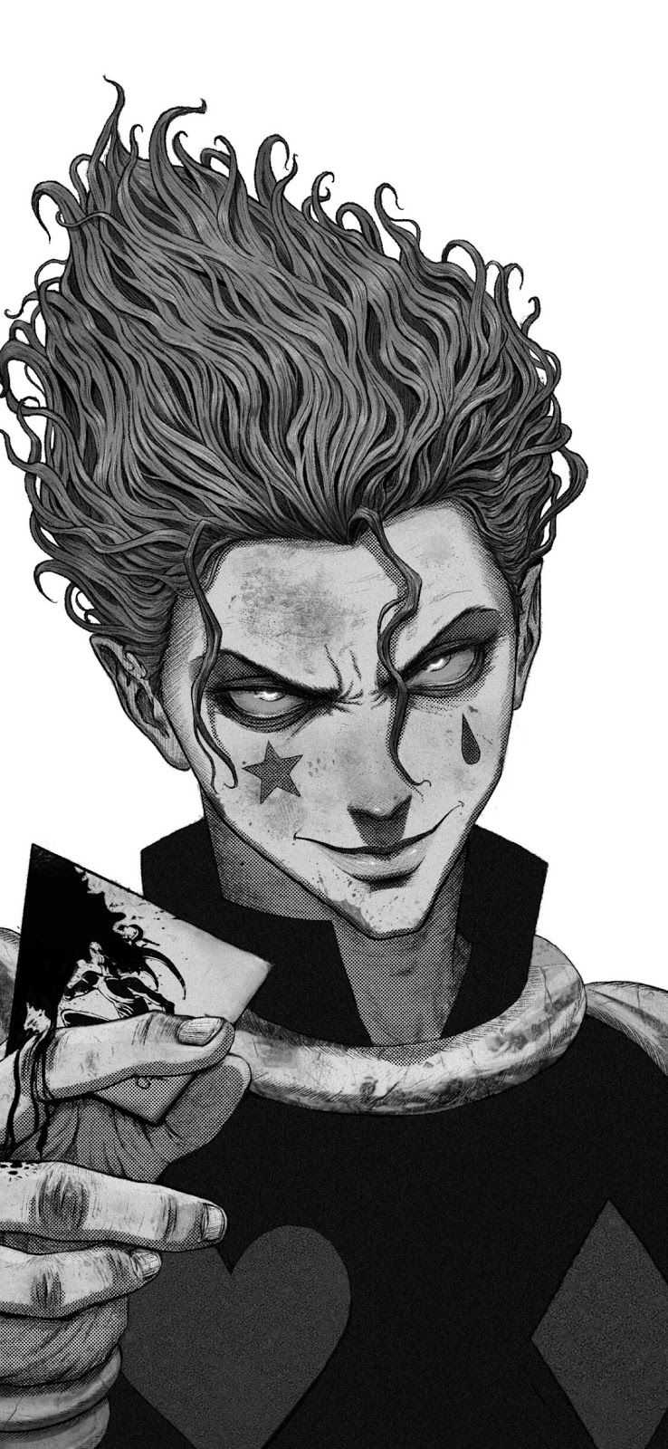 738x1600 Hisoka iPhone Wallpaper