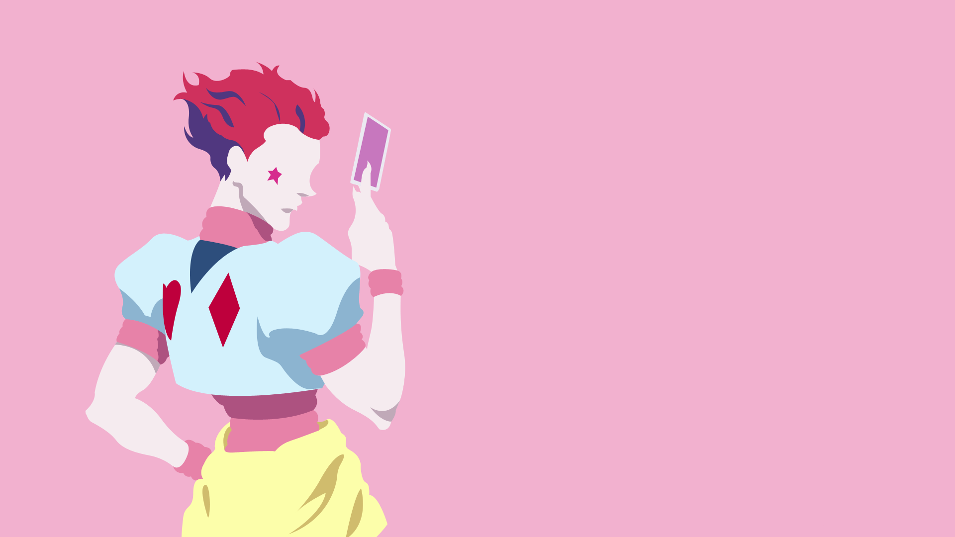 1920x1080 Minimalist Hisoka HD Wallpaper