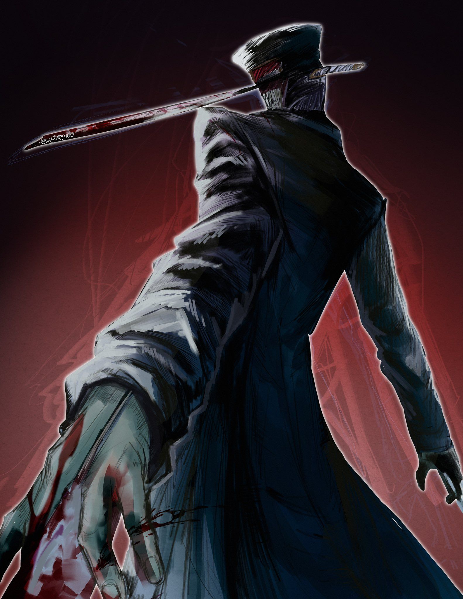 1582x2048 JELLYCAKES ♡ on X: KATANA MAN