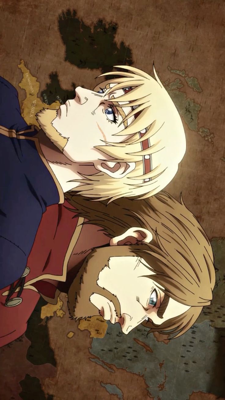 736x1308 Vinland Saga wallpaper Canute and Harald