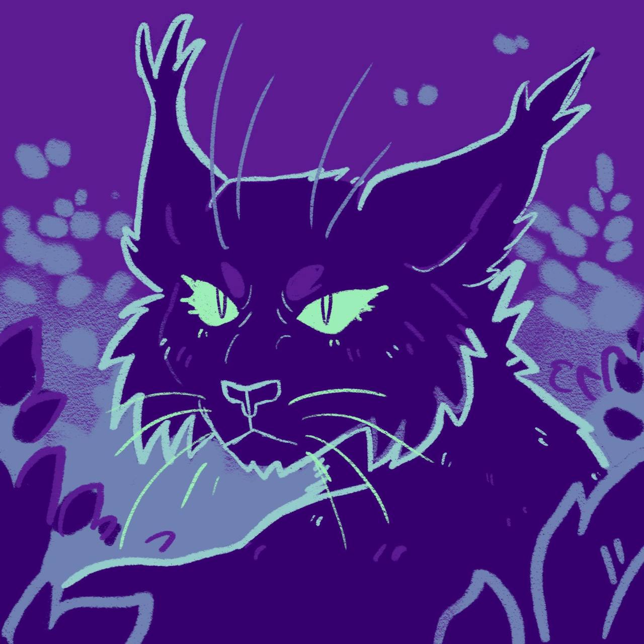 1280x1280 hollyleaf in ghost choir or jayfeather
