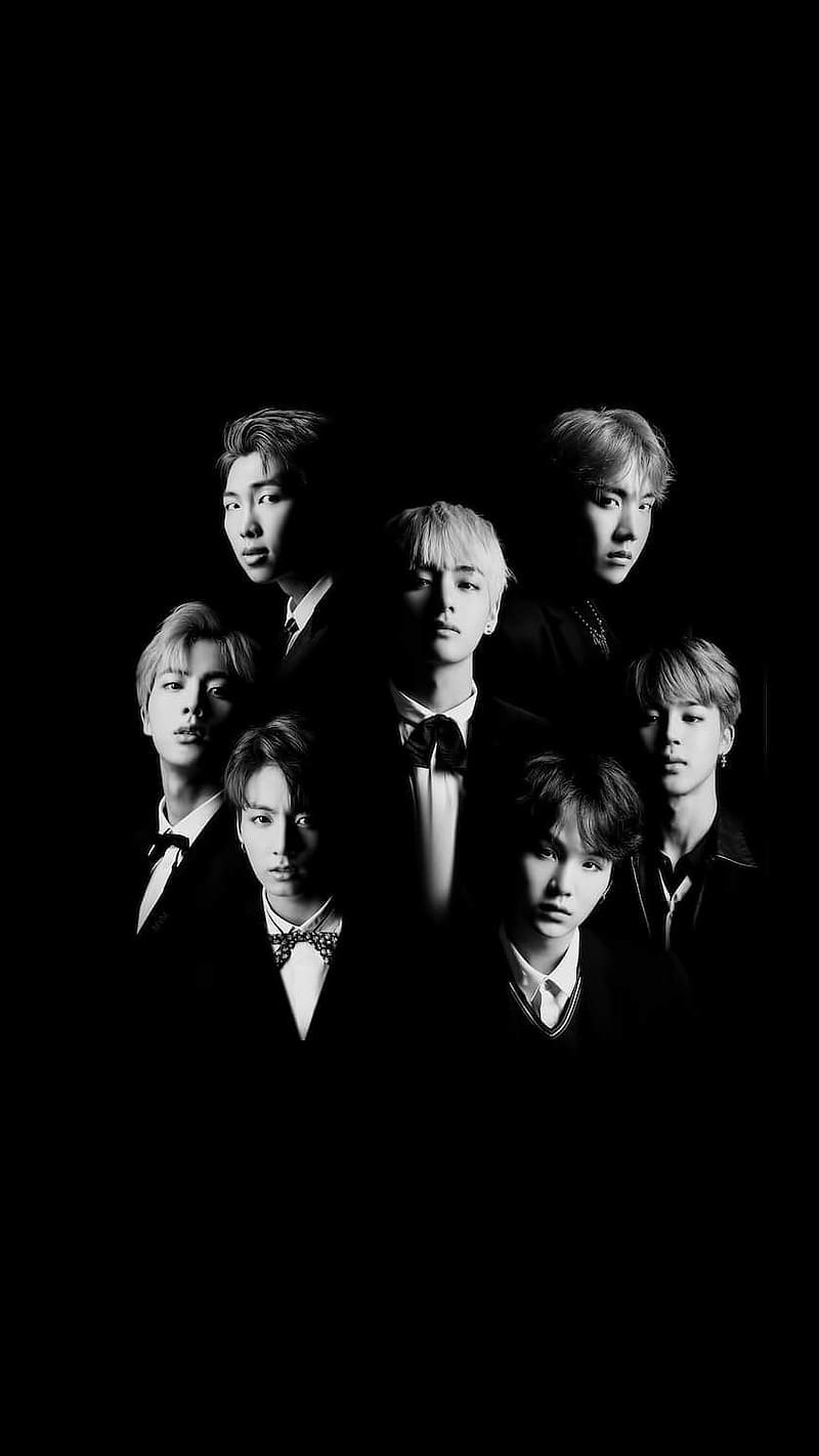 800x1422 Bts For, black and white bts, korean